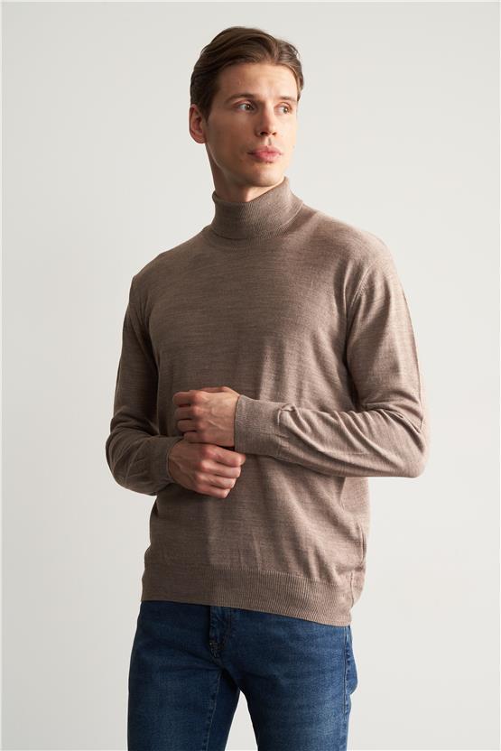 Cetinkaya mentality 3177 erkek blkc yk triko vizon