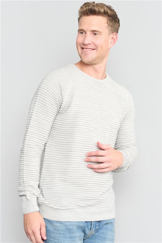 Çetinkaya Mentality 3261 Bisiklet Yaka Reglan Kol Karmelanj Triko