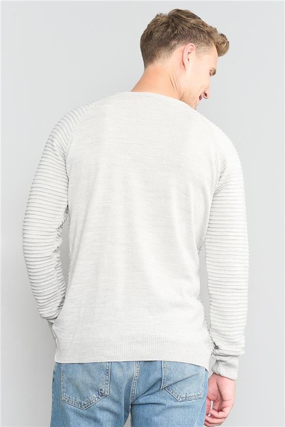 Çetinkaya Mentality 3261 Bisiklet Yaka Reglan Kol Karmelanj Triko