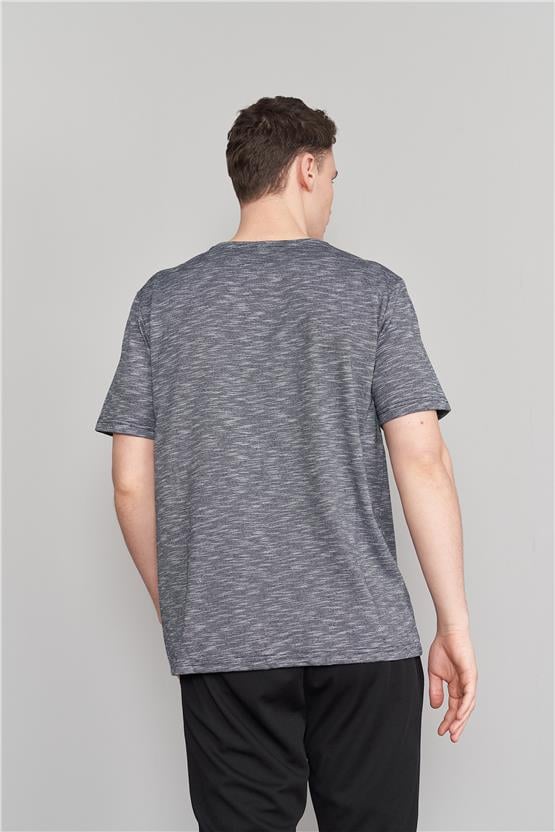 Çetinkaya Mentality 3447 V Yaka Regular T-Shirt Lacivert