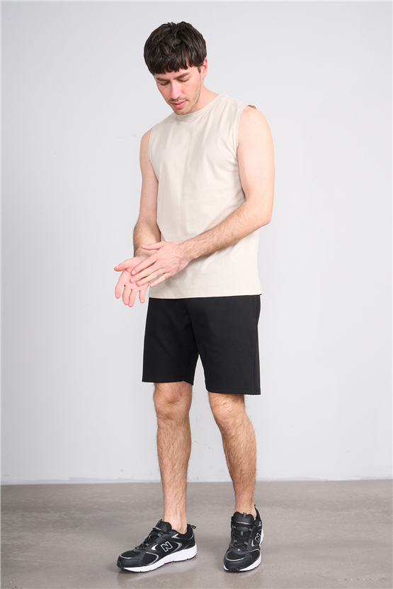 Çetinkaya Mentality 3707 Bisiklet Yaka 30/1 Penye Regular Atlet Vizon