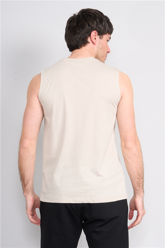 Çetinkaya Mentality 3707 Bisiklet Yaka 30/1 Penye Regular Atlet Vizon