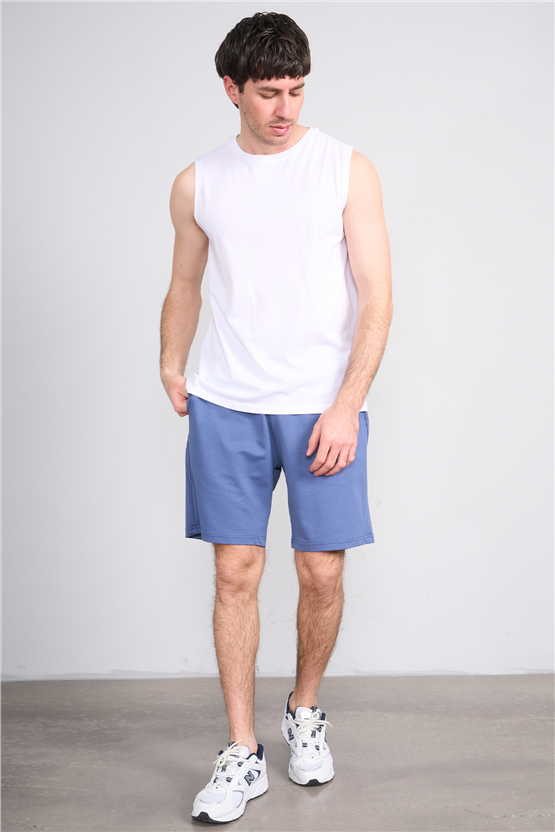 Çetinkaya Mentality 3707 Bisiklet Yaka 30/1 Penye Regular Atlet Beyaz