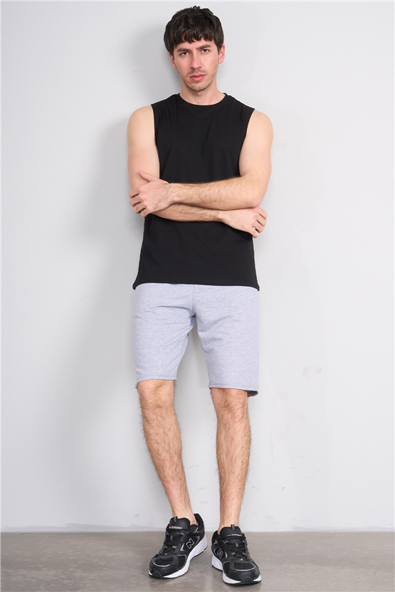 Çetinkaya Mentality 3707 Bisiklet Yaka 30/1 Penye Regular Atlet Siyah