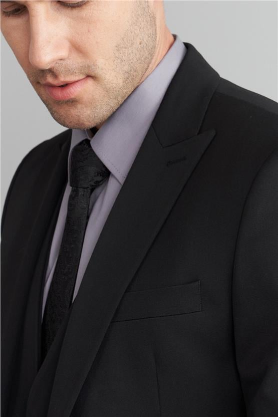 Çetinkaya Mentality 38 Yunter Loco Slim Fit Yelek Takım Elbise Siyah