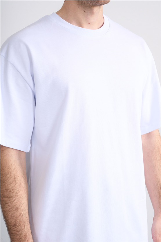 Çetinkaya Mentality 3880 Bisiklet Yaka 16/1 Süprem Regular T-shirt Beyaz