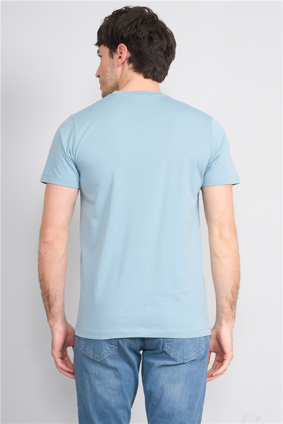 Çetinkaya Mentality 4511 Bisiklet Yaka Regular Modelli T-shirt Gri