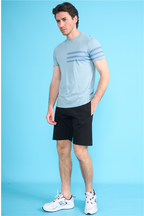 Çetinkaya Mentality 4522 Bisiklet Yaka Regular Modelli T-shirt Gri