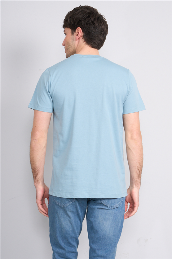 Çetinkaya Mentality 4534 Bisiklet Yaka Regular Modelli T-shirt Gri