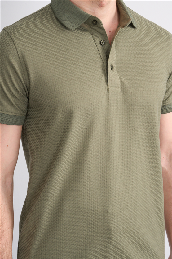 Çetinkaya Mentality 4549 Polo Yaka Regular Modelli T-shirt Haki