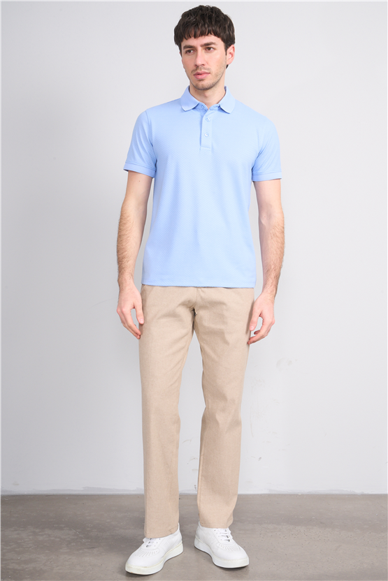 Çetinkaya Mentality 4549 Polo Yaka Regular Modelli T-shirt Mavi