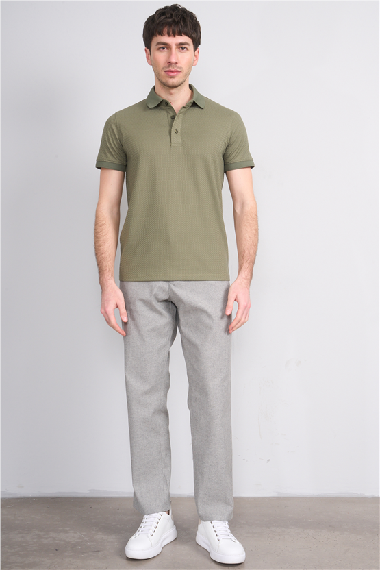 Çetinkaya Mentality 4549 Polo Yaka Regular Modelli T-shirt Haki