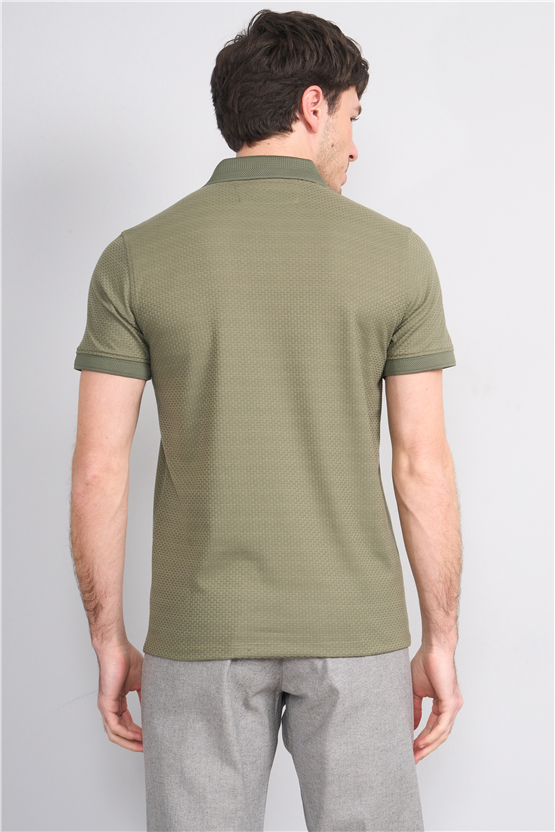 Çetinkaya Mentality 4549 Polo Yaka Regular Modelli T-shirt Haki
