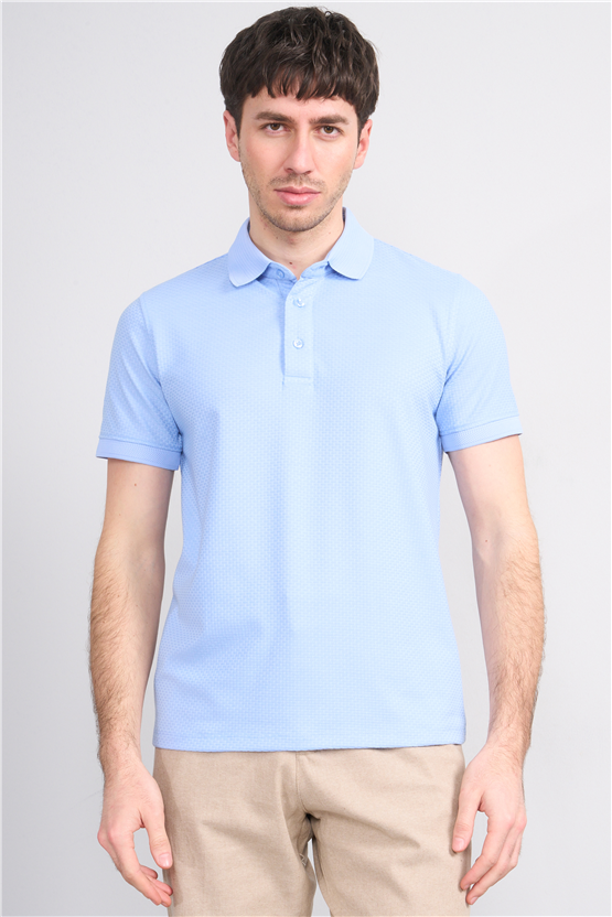 Çetinkaya Mentality 4549 Polo Yaka Regular Modelli T-shirt Mavi