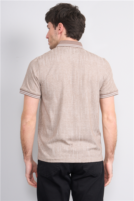 Çetinkaya Mentality 4558 Polo Yaka Regular Modelli T-shirt Kahve