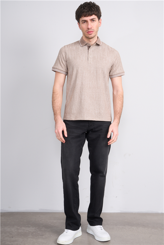 Çetinkaya Mentality 4558 Polo Yaka Regular Modelli T-shirt Kahve