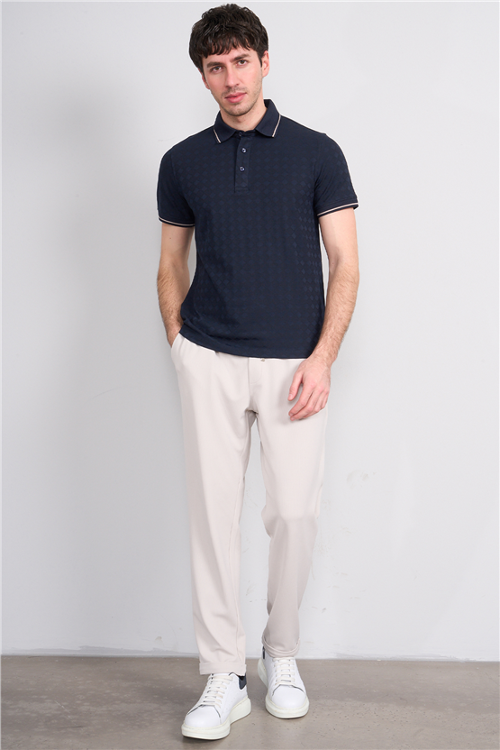 Çetinkaya Mentality 4559 Polo Yaka Regular Modelli T-shirt Lacivert