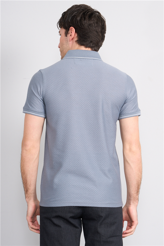 Çetinkaya Mentality 4563 Polo Yaka Regular Modelli T-shirt Gri