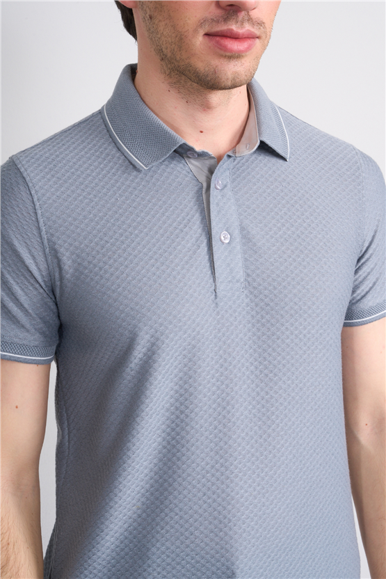Çetinkaya Mentality 4563 Polo Yaka Regular Modelli T-shirt Gri
