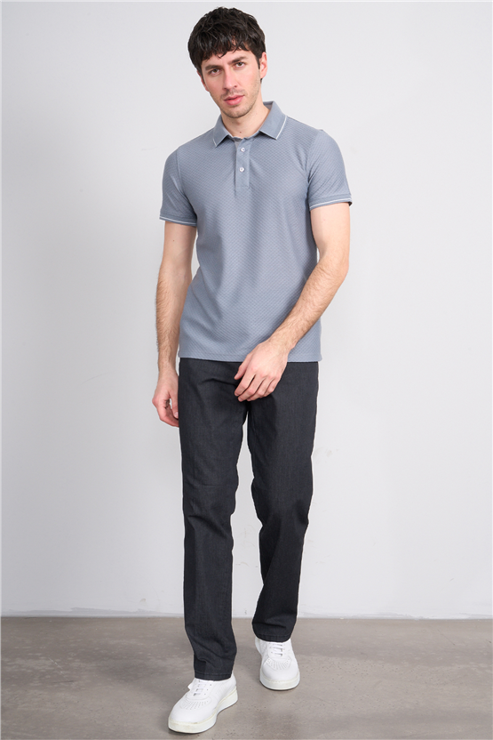 Çetinkaya Mentality 4563 Polo Yaka Regular Modelli T-shirt Gri