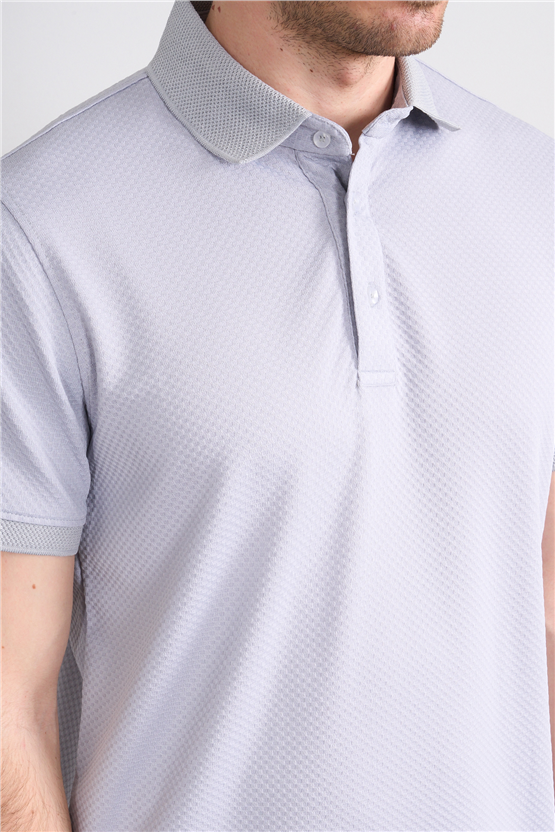 Çetinkaya Mentality 4565 Polo Yaka Regular Modelli T-shirt Gri