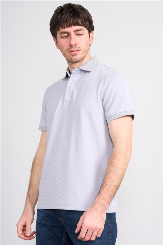 Çetinkaya Mentality 4565 Polo Yaka Regular Modelli T-shirt Gri