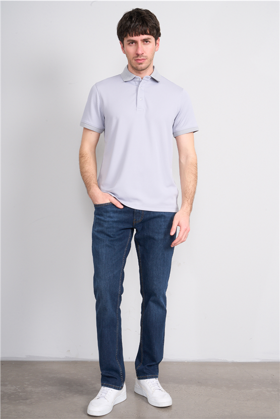 Çetinkaya Mentality 4565 Polo Yaka Regular Modelli T-shirt Gri