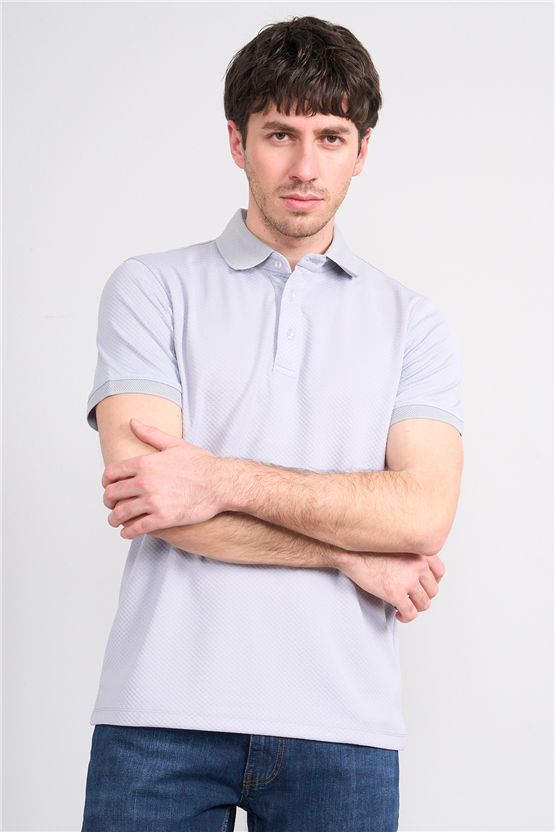 Çetinkaya Mentality 4565 Polo Yaka Regular Modelli T-shirt Gri