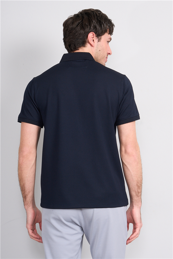 Çetinkaya Mentality 4565 Polo Yaka Regular Modelli T-shirt Lacivert