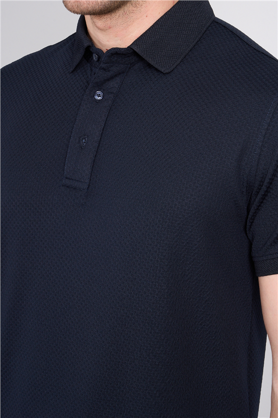 Çetinkaya Mentality 4565 Polo Yaka Regular Modelli T-shirt Lacivert