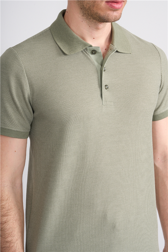 Çetinkaya Mentality 4568 Polo Yaka Regular Modelli T-shirt Haki