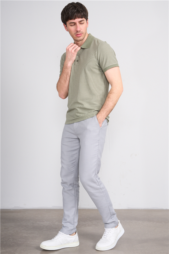 Çetinkaya Mentality 4568 Polo Yaka Regular Modelli T-shirt Haki