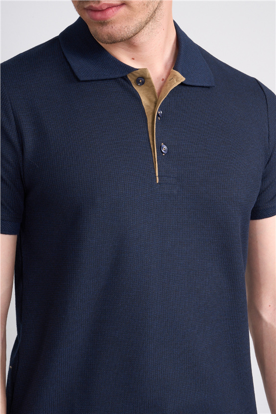 Çetinkaya Mentality 4568 Polo Yaka Regular Modelli T-shirt Lacivert