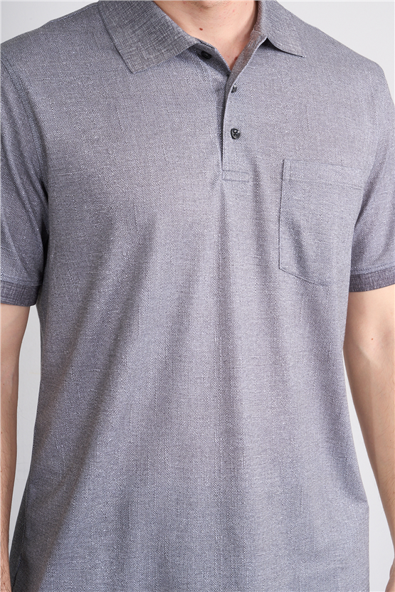 Çetinkaya Mentality 4582 Polo Yaka Regular Modelli T-shirt Siyah
