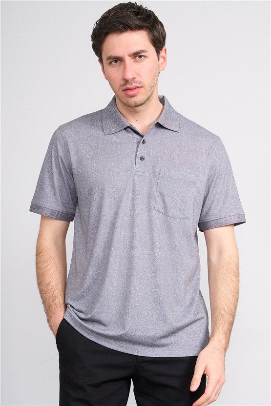 Çetinkaya Mentality 4582 Polo Yaka Regular Modelli T-shirt Siyah