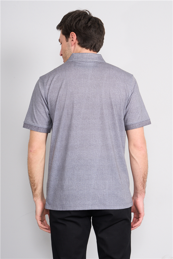 Çetinkaya Mentality 4582 Polo Yaka Regular Modelli T-shirt Siyah