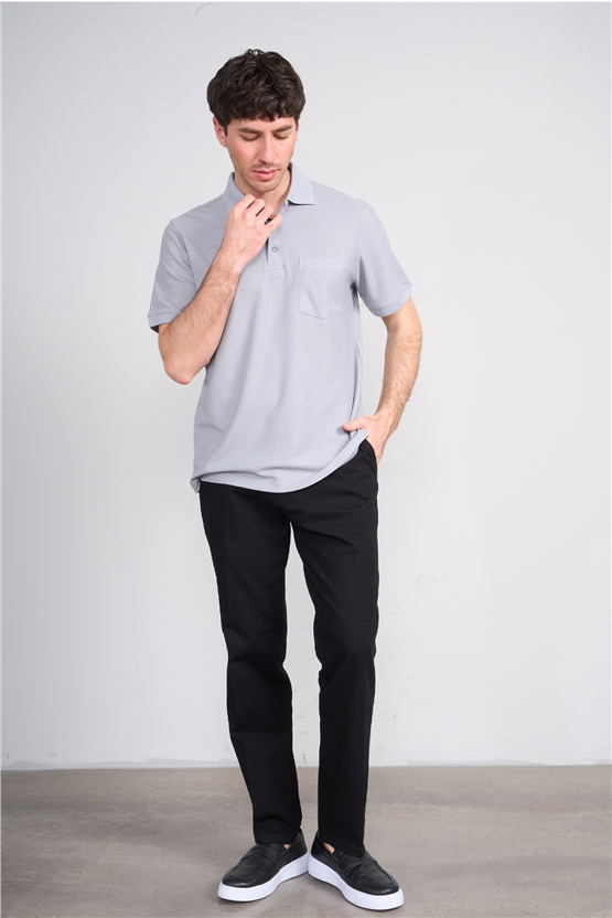 Çetinkaya Mentality 4591 Polo Yaka Regular Modelli T-shirt Gri