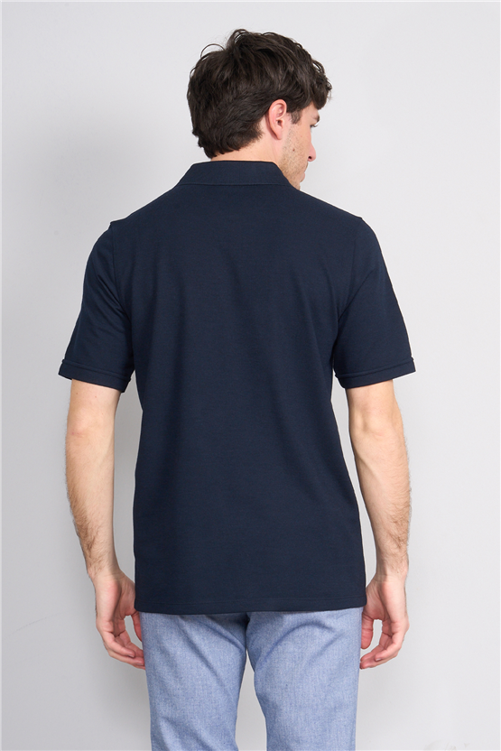 Çetinkaya Mentality 4592 Polo Yaka Regular Modelli T-shirt Lacivert