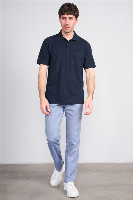 Çetinkaya Mentality 4592 Polo Yaka Regular Modelli T-shirt Lacivert