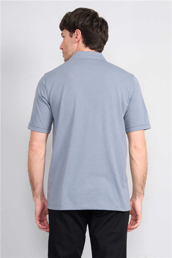 Çetinkaya Mentality 4596 Polo Yaka Regular Modelli T-shirt Gri