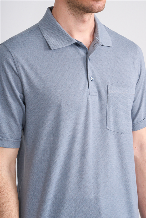Çetinkaya Mentality 4596 Polo Yaka Regular Modelli T-shirt Gri
