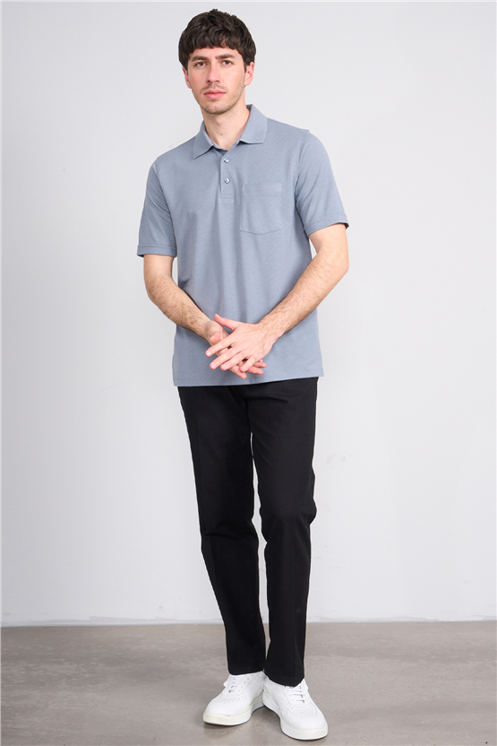 Çetinkaya Mentality 4596 Polo Yaka Regular Modelli T-shirt Gri