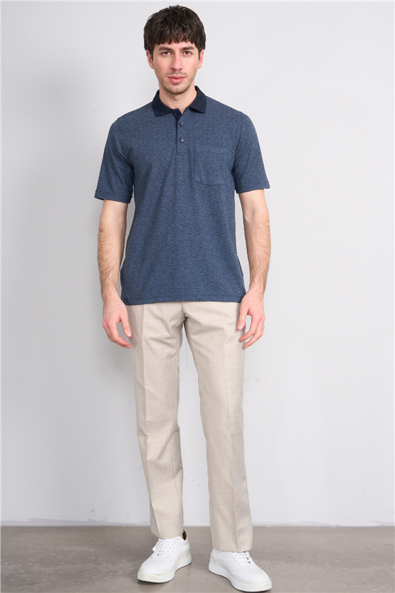 Çetinkaya Mentality 4597 Polo Yaka Regular Modelli T-shirt Lacivert