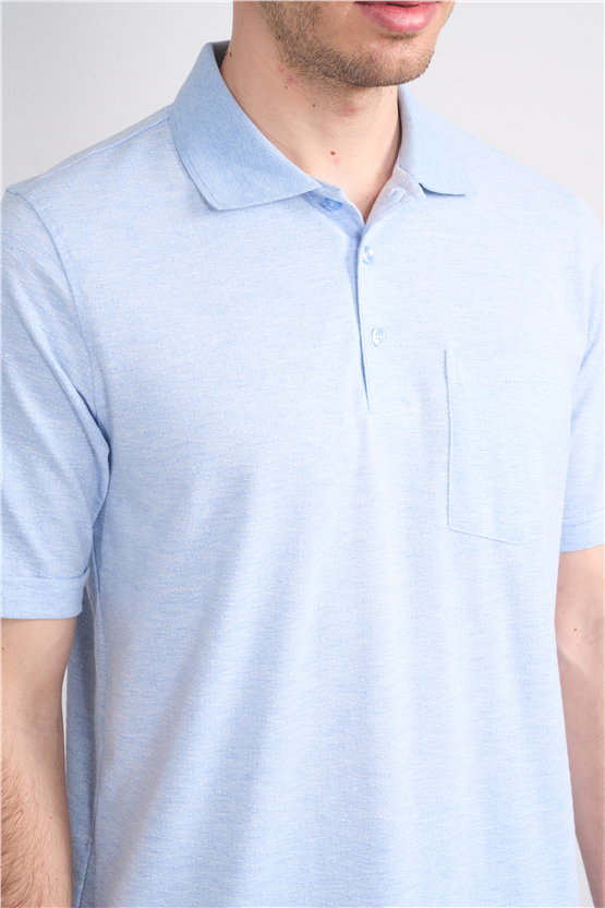 Çetinkaya Mentality 4597 Polo Yaka Regular Modelli T-shirt Mavi