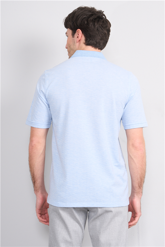 Çetinkaya Mentality 4597 Polo Yaka Regular Modelli T-shirt Mavi