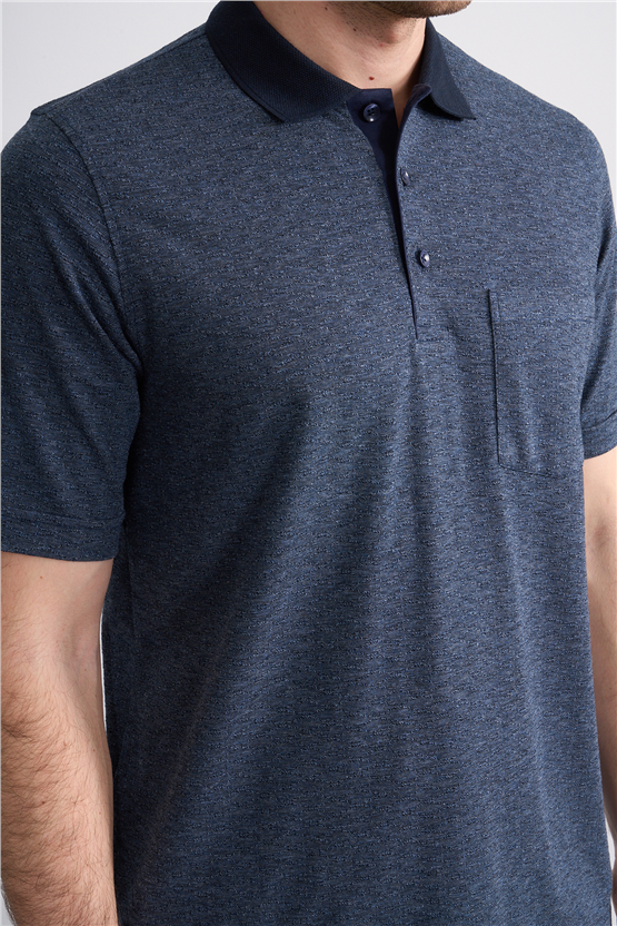 Çetinkaya Mentality 4597 Polo Yaka Regular Modelli T-shirt Lacivert