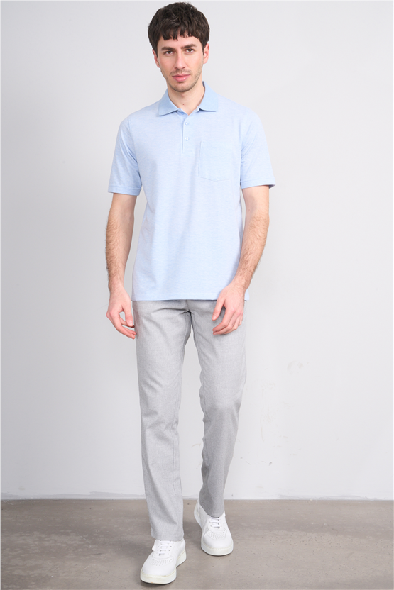 Çetinkaya Mentality 4597 Polo Yaka Regular Modelli T-shirt Mavi