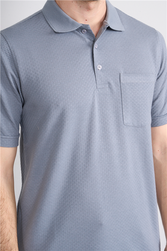 Çetinkaya Mentality 4598 Polo Yaka Regular Modelli T-shirt Gri