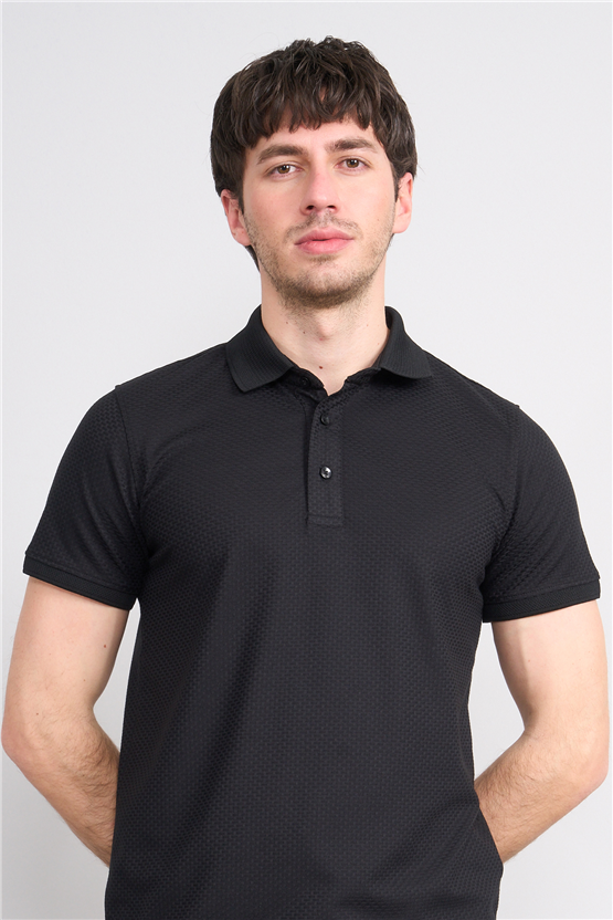 Çetinkaya Mentality 4598 Polo Yaka Regular Modelli T-shirt İndigo