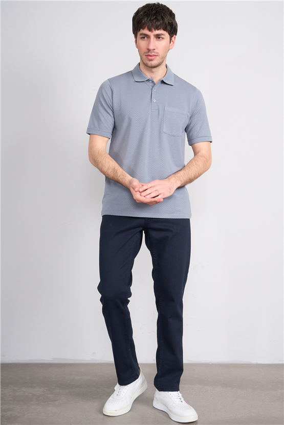Çetinkaya Mentality 4598 Polo Yaka Regular Modelli T-shirt Gri
